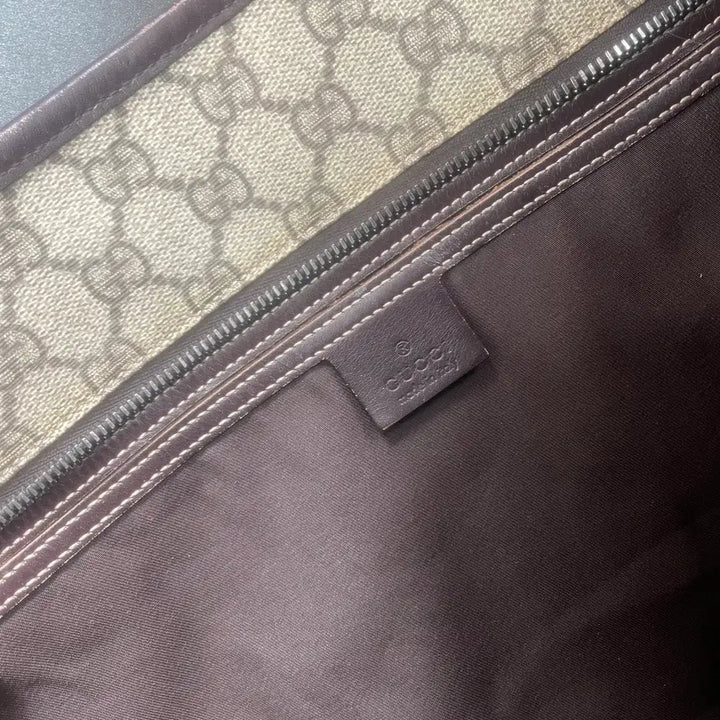 [BUNJANG] Gucci GG Logo Large Shopper Tote Bag / GUCCI 구찌 PVC GG로고 라지 쇼퍼 토트백 숄더백 211137
