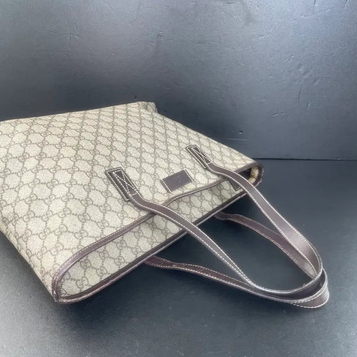 [BUNJANG] Gucci GG Logo Large Shopper Tote Bag / GUCCI 구찌 PVC GG로고 라지 쇼퍼 토트백 숄더백 211137