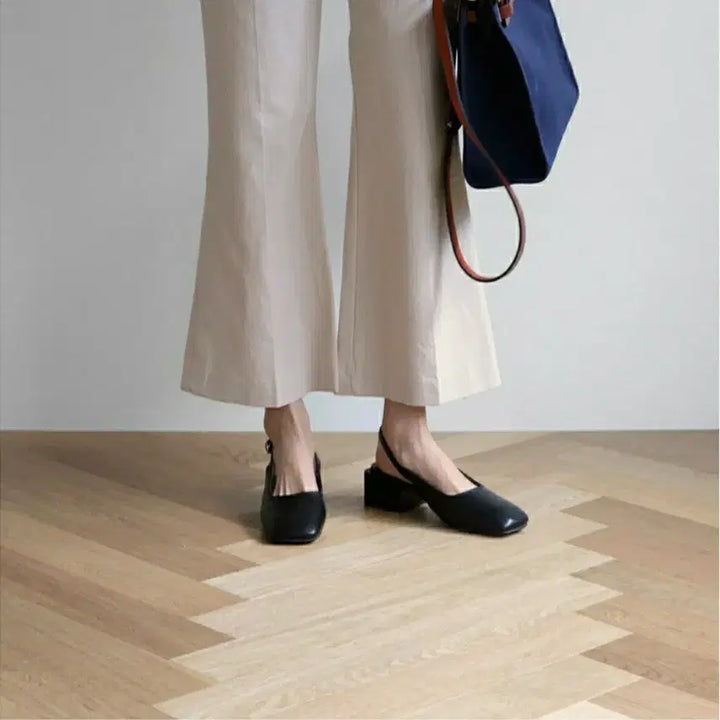 [BUNJANG] SAPPUN Slingback Mid Heels (5cm) / 사뿐 슬링백 미들힐 (5cm)