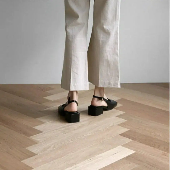 [BUNJANG] SAPPUN Slingback Mid Heels (5cm) / 사뿐 슬링백 미들힐 (5cm)