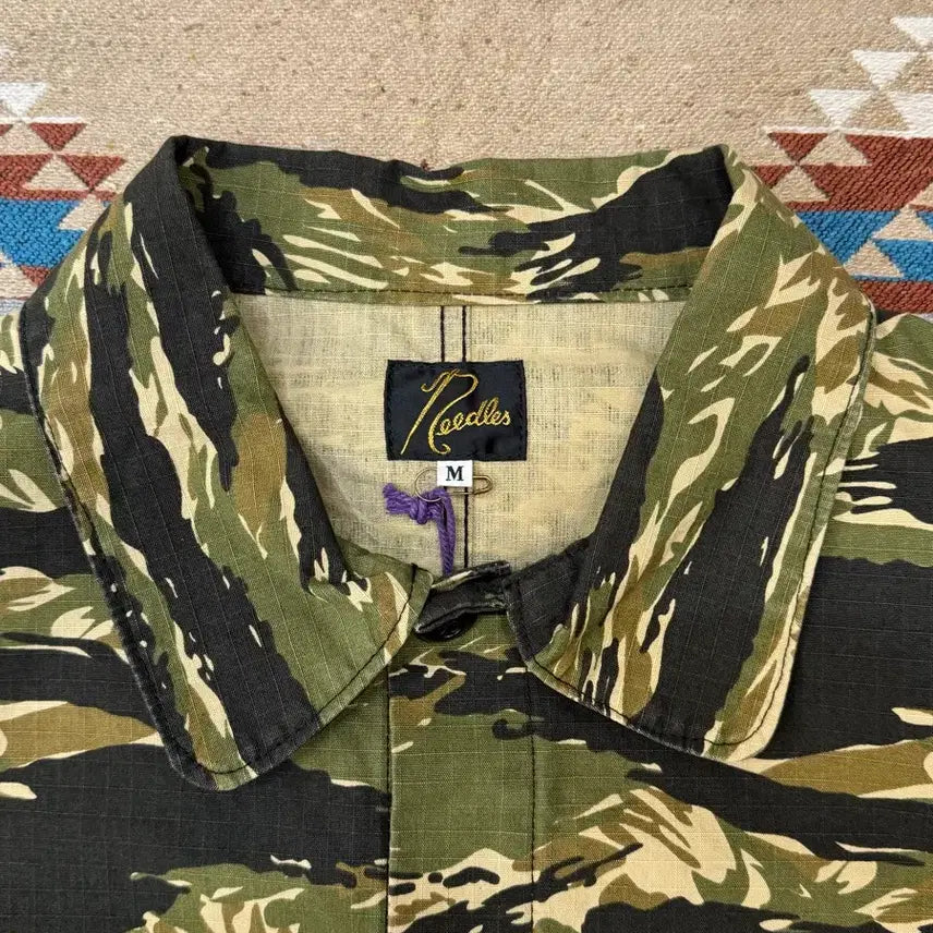 [BUNJANG] Needles D.N Coverall Camo Flage Chore Jacket / [M] 니들스 D.N 커버올 카모 플라쥬 초어 자켓