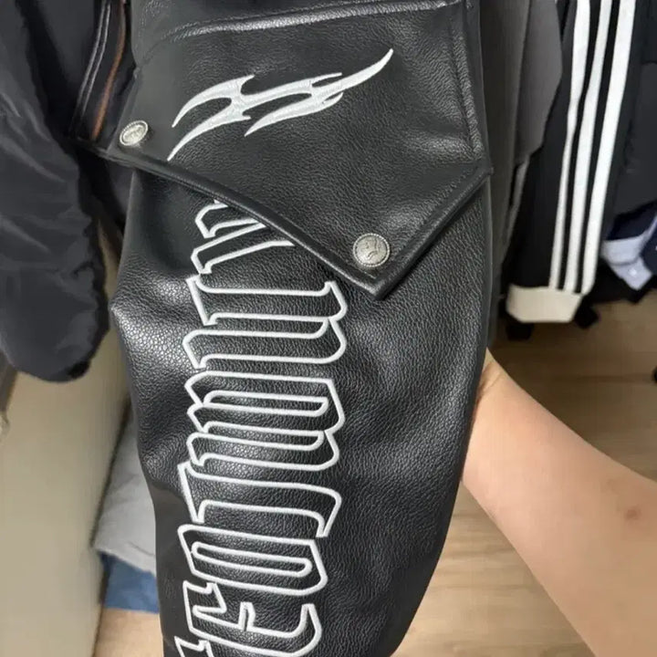 [BUNJANG] Designer Brand Biker Leather Jacket / [디자이너브랜드] 바이크 레더자켓 (상태최상!)
