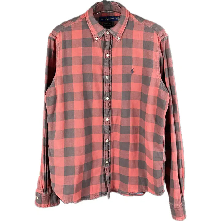 [BUNJANG] Polo Ralph Lauren Flannel Double Face Shirt / [M] 폴로 랄프로렌 플란넬 더블 페이스 셔츠 클래식핏 QR인증