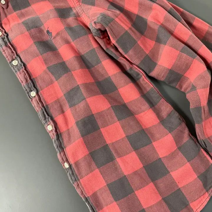[BUNJANG] Polo Ralph Lauren Flannel Double Face Shirt / [M] 폴로 랄프로렌 플란넬 더블 페이스 셔츠 클래식핏 QR인증