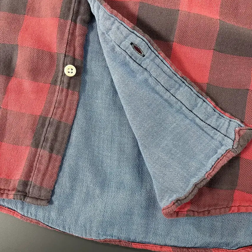 [BUNJANG] Polo Ralph Lauren Flannel Double Face Shirt / [M] 폴로 랄프로렌 플란넬 더블 페이스 셔츠 클래식핏 QR인증