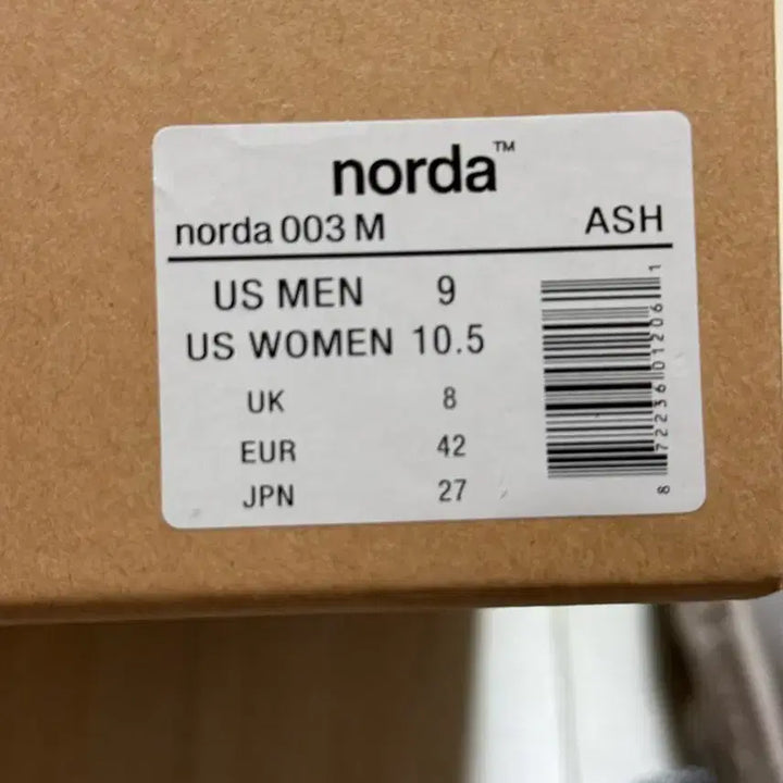 [BUNJANG] Norda 003 Ash Sneakers / norda 003 애쉬 270