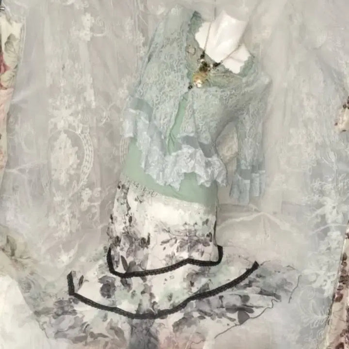[BUNJANG] Layered Room Vintage Grunge Fairy Set / 오늘만택포) 레이어룸빈티지 민트 그런지페어리 세트