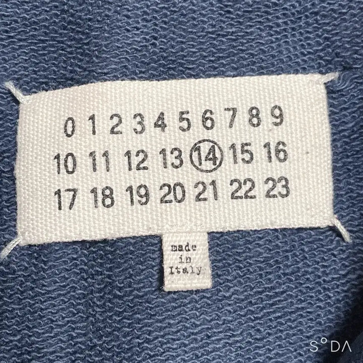 [BUNJANG] Maison Margiela Elbow Patch Half-Zip Sweatshirt Navy / 마르지엘라 엘보우패치 하프집업 맨투맨 네이비