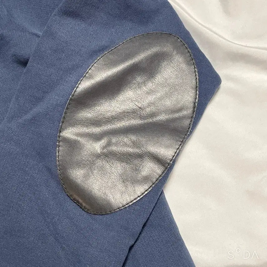 [BUNJANG] Maison Margiela Elbow Patch Half-Zip Sweatshirt Navy / 마르지엘라 엘보우패치 하프집업 맨투맨 네이비