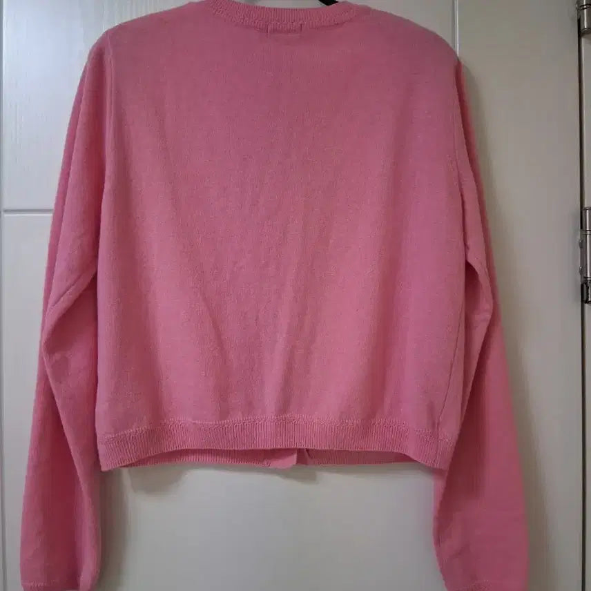 [BUNJANG] Benetton Pink Cardigan / 베네통 핑크색 여성 가디건