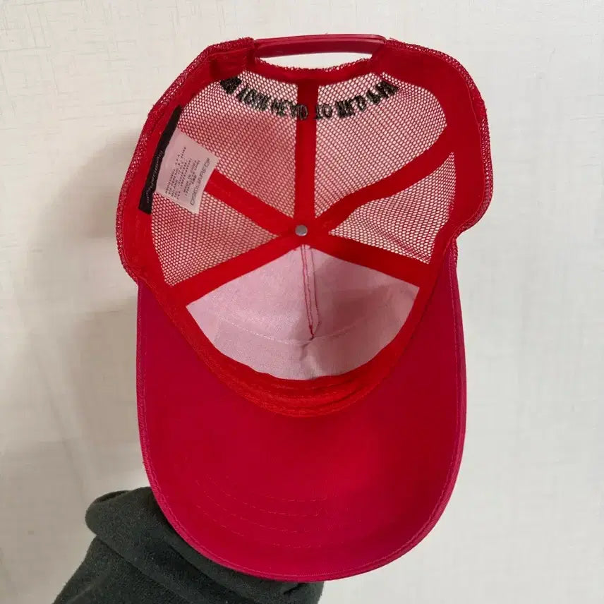 [BUNJANG] DSQUARED2 Red Mesh Cap / DSQUARED 디스퀘어드2 빨간색 메쉬 캡 모자입니다