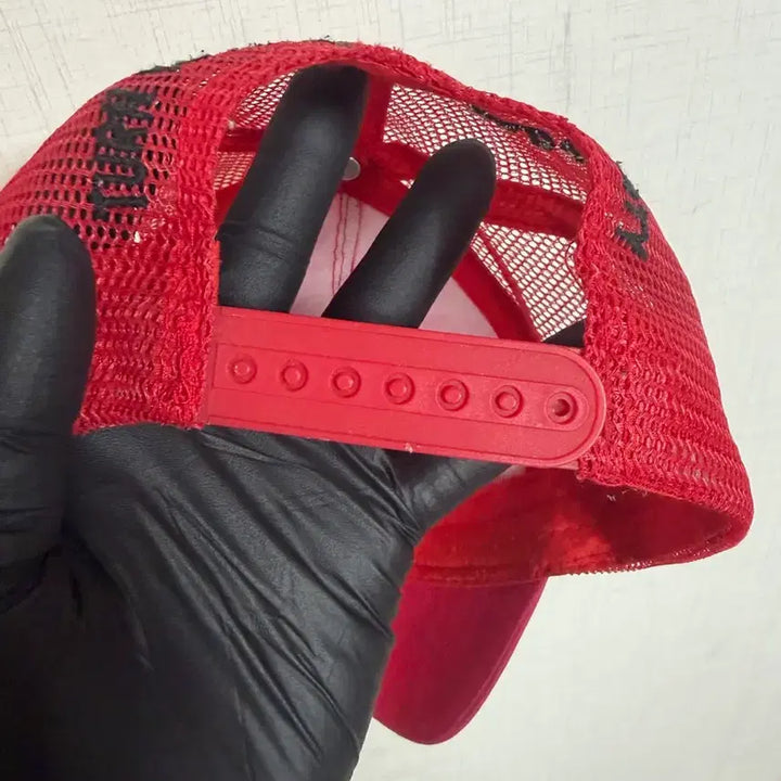 [BUNJANG] DSQUARED2 Red Mesh Cap / DSQUARED 디스퀘어드2 빨간색 메쉬 캡 모자입니다