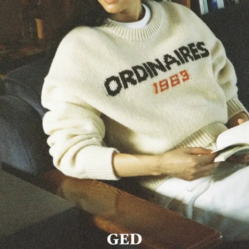 [BUNJANG] G_ed Lettering Knit / 게드 레터링 니트