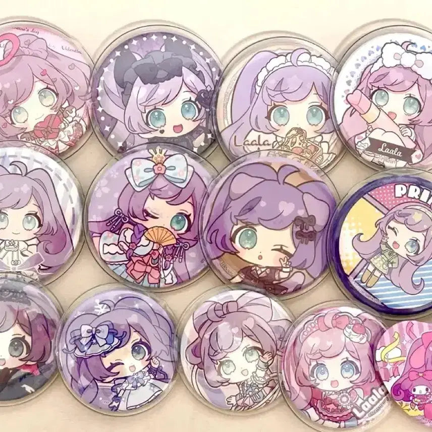 [BUNJANG] PriPara Laala EeO Can Badge Bundle Set / 프리파라 라라 eeo 캔뱃지 굿즈 일괄