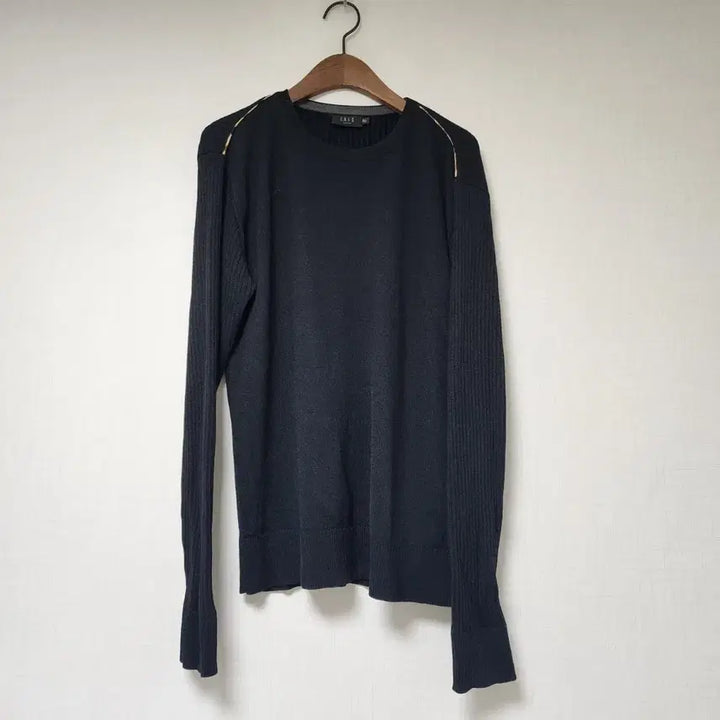 [BUNJANG] Daks Black Wool Blend Knit Long Sleeve / 닥스 블랙 양모 블렌디드 니트 긴팔 50
