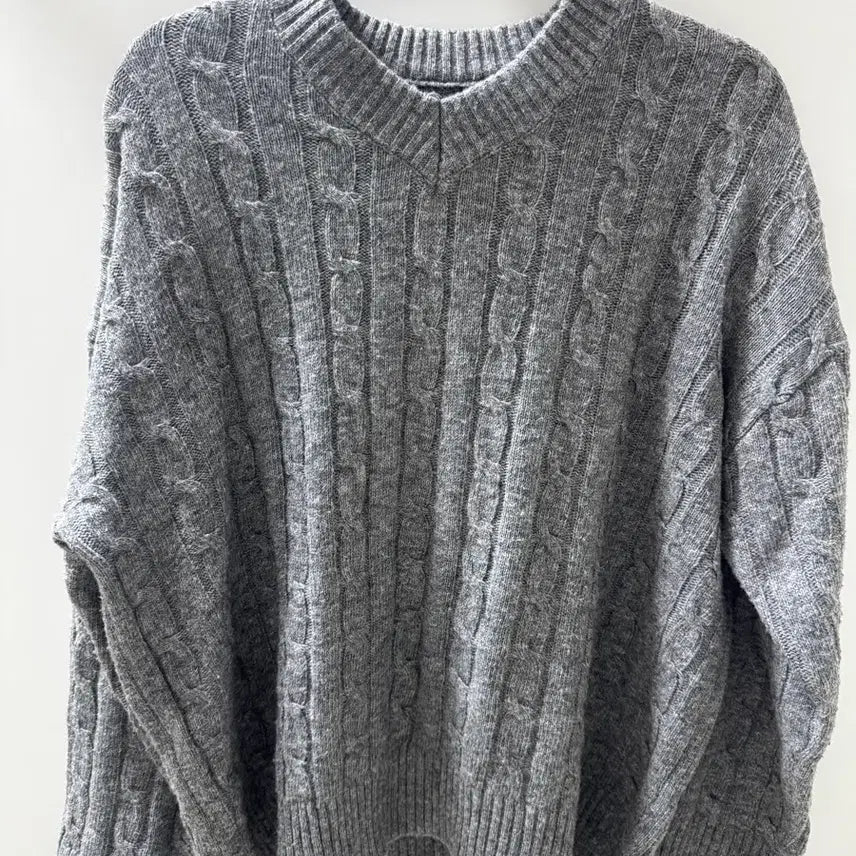 [BUNJANG] Knit Sweater Grey / 니트 스웨터 그레이