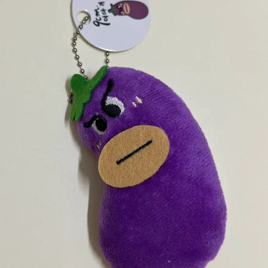 [BUNJANG] Angry Eggplant Plush Keychain / 화난거야? 가지인형 키링 / 11cm