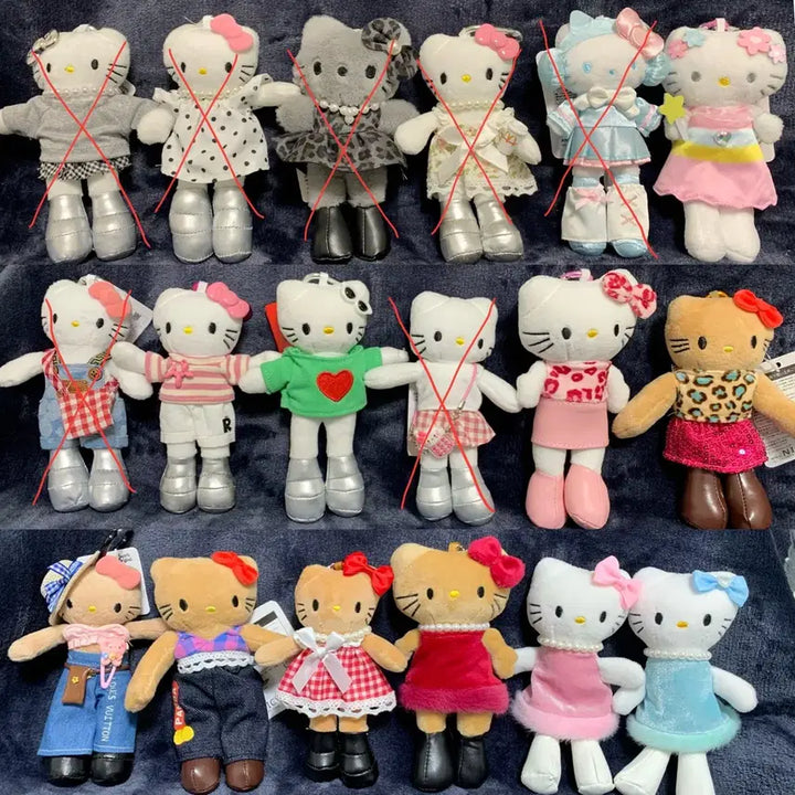 [BUNJANG] Hello Kitty Keyring Bundle / 롱다리키티키링,태닝키티키링,석굴암키티키링