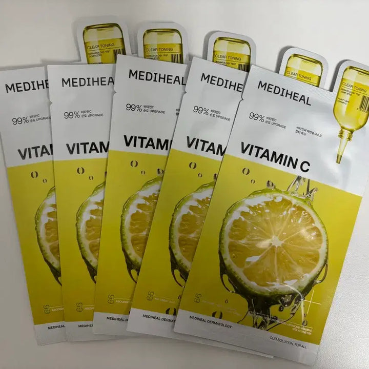 [BUNJANG] Mediheal Vitamin C Essential Mask (10pcs) / 메디힐 비타민씨 에센셜 마스크 10개(반값택배 무료)