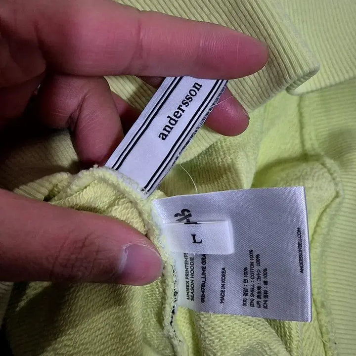 [BUNJANG] Anderson Bell Big Logo Hoodie / [L]앤더슨벨 빅 로고 후드티(만원샵)