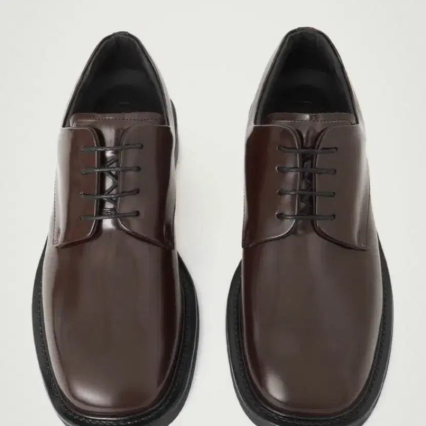 [BUNJANG] COS Square Toe Derby Burgundy Shoes / COS 스퀘어토 더비 버건디 40 사이즈