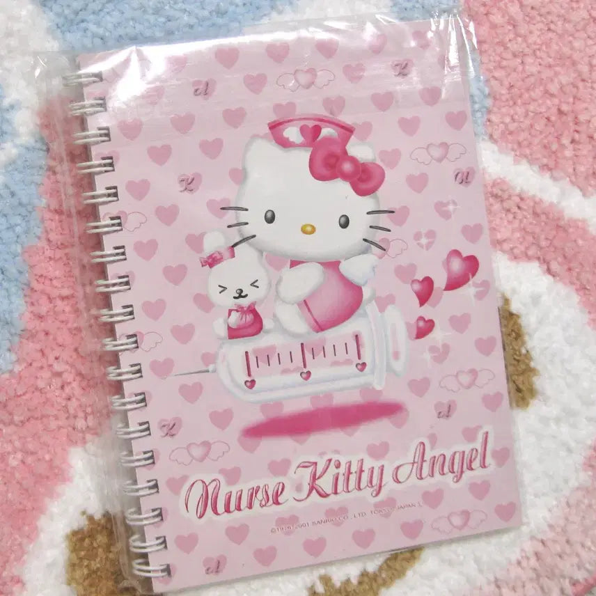 [BUNJANG] Sanrio Medical Kitty Spring Notebook / 산리오 메디컬 키티 스프링 노트 미사용