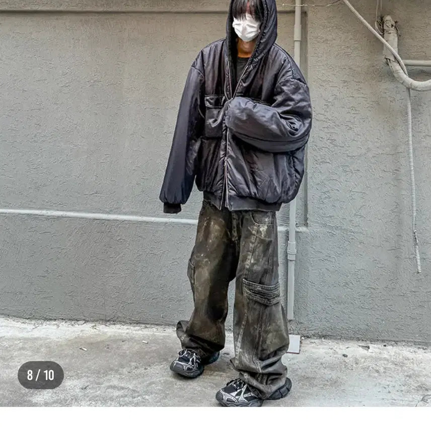 [BUNJANG] Our Pass PAS 098 Padded Hoodie L / 아워파스 pas 098 패디드 후드 L