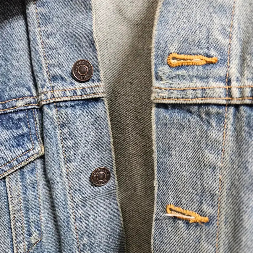 [BUNJANG] Balenciaga Back Logo Denim Jacket 105 / 발렌시아가 백로고 청자켓 105