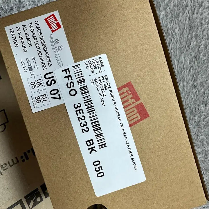 [BUNJANG] FitFlop Gracie Buckle Leather Black Slides (Size 245) / [새상품] 핏플랍 그라시에 버클 레더 블랙 슬라이드 / 245