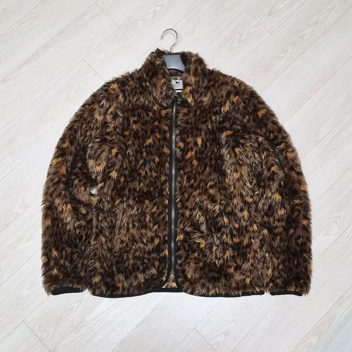 [BUNJANG] Glad Hand Gangsterville Leopard Shaggy Fur Blouson Jacket / 글래드핸드 갱스터빌 레오파드 샤기 퍼 블루종 M
