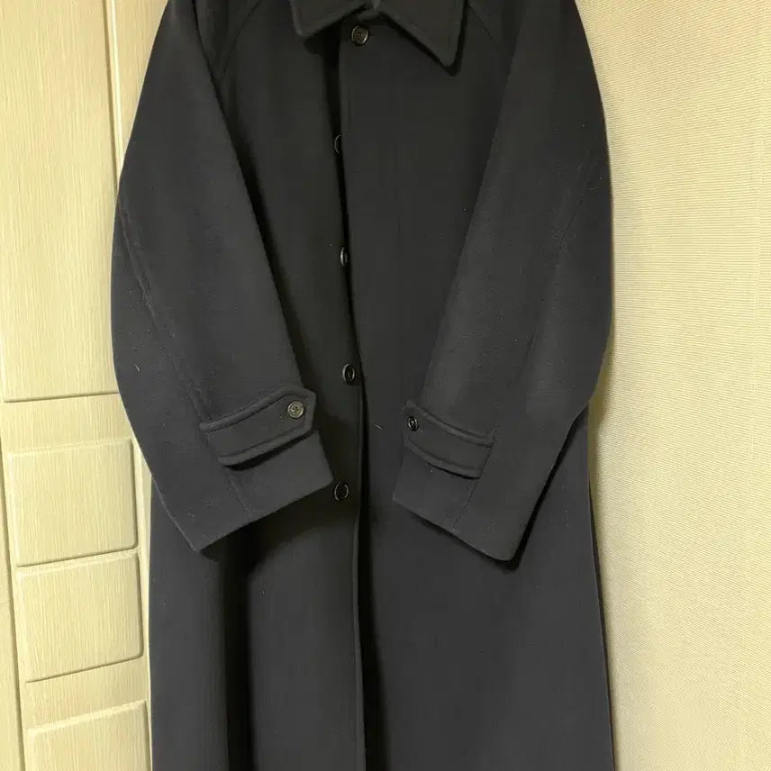 [BUNJANG] Brown Yard Balmacaan Coat Navy (Size 3) / 브라운야드 발마칸 코트 네이비 3사이즈