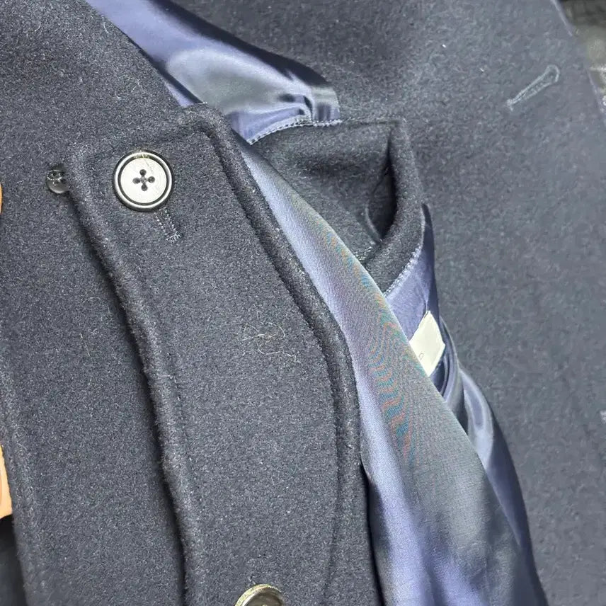 [BUNJANG] Brown Yard Balmacaan Coat Navy (Size 3) / 브라운야드 발마칸 코트 네이비 3사이즈