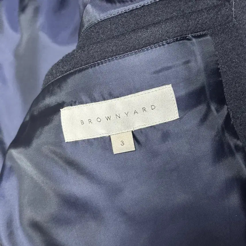 [BUNJANG] Brown Yard Balmacaan Coat Navy (Size 3) / 브라운야드 발마칸 코트 네이비 3사이즈