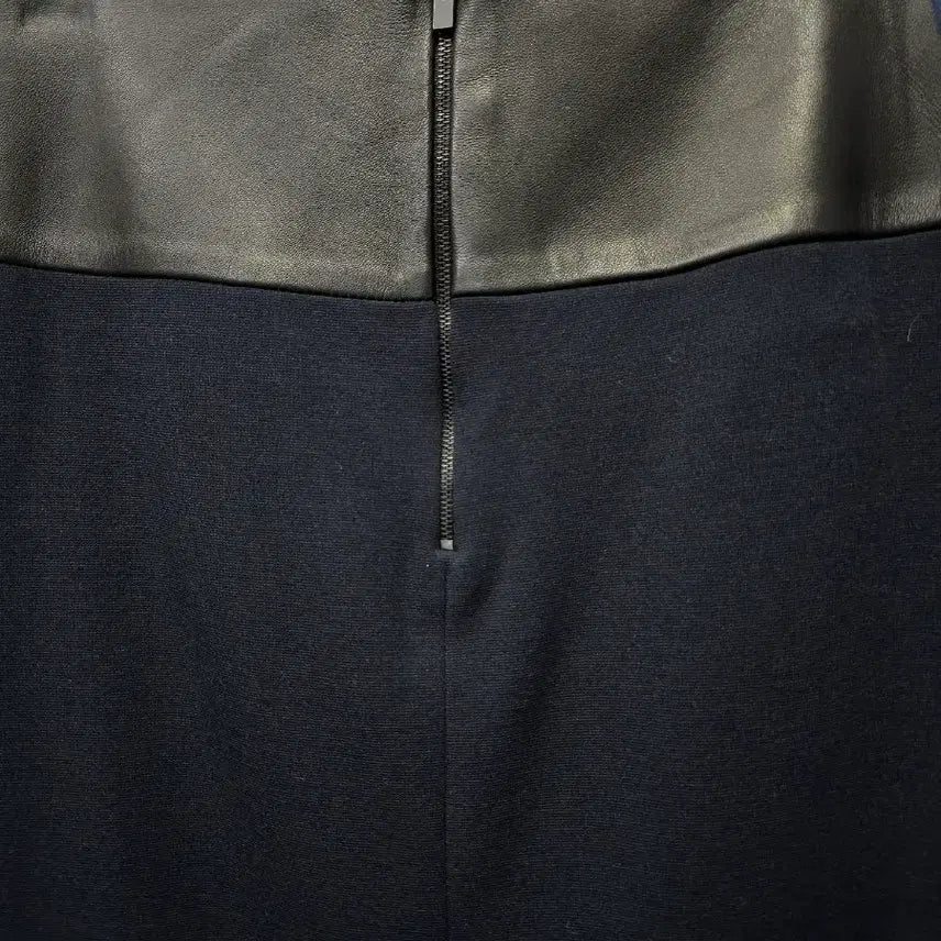 [BUNJANG] Tommy Hilfiger Leather-Accented Skirt / 타미힐피거    레더배색  스커트