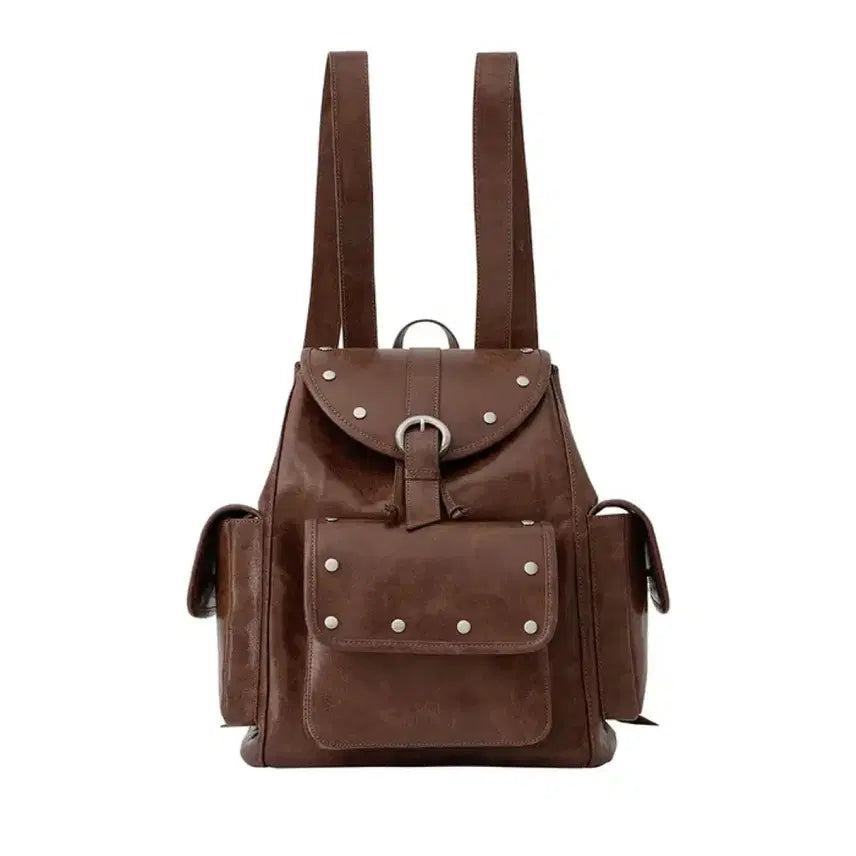 [BUNJANG] Sand Museum Studded Pocket Backpack / (땡처리)샌드뮤지엄 스터드 포켓백팩