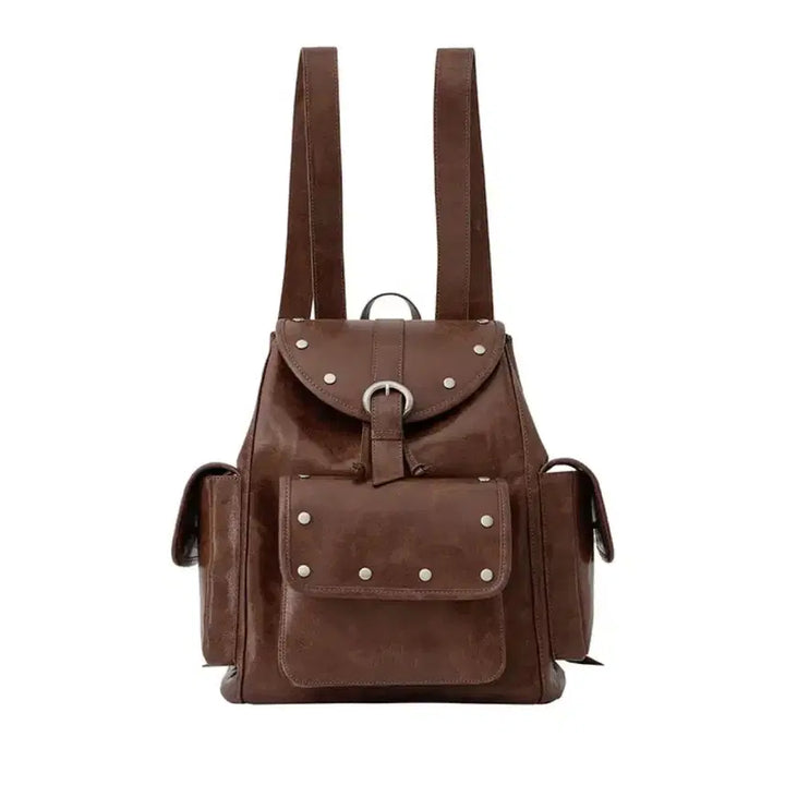 [BUNJANG] Sand Museum Studded Pocket Backpack / (땡처리)샌드뮤지엄 스터드 포켓백팩