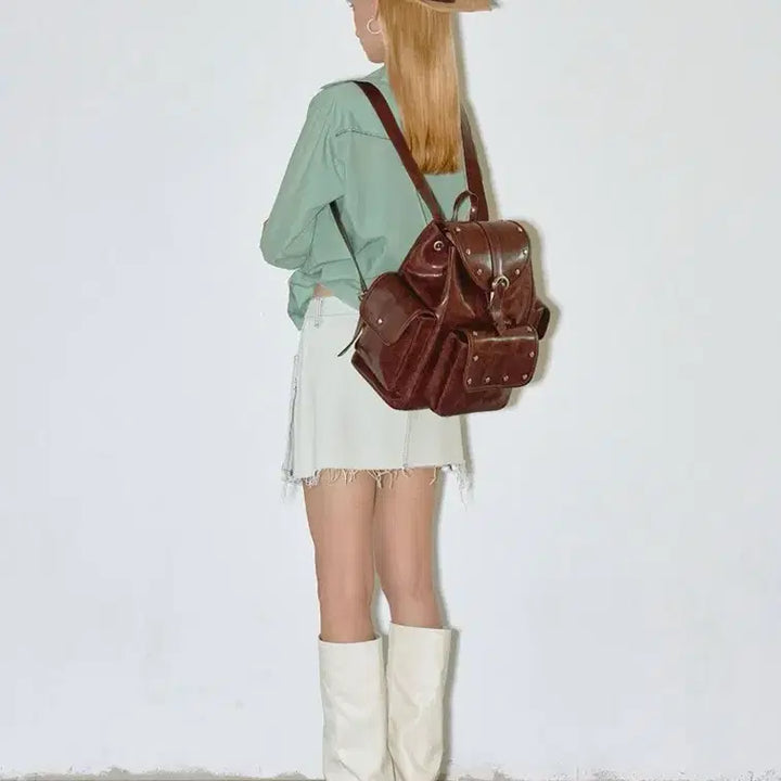 [BUNJANG] Sand Museum Studded Pocket Backpack / (땡처리)샌드뮤지엄 스터드 포켓백팩