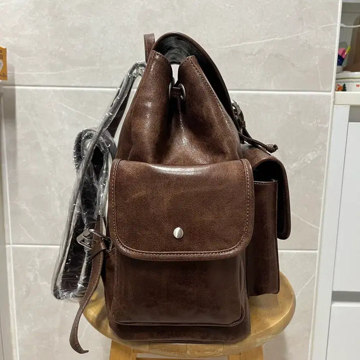 [BUNJANG] Sand Museum Studded Pocket Backpack / (땡처리)샌드뮤지엄 스터드 포켓백팩