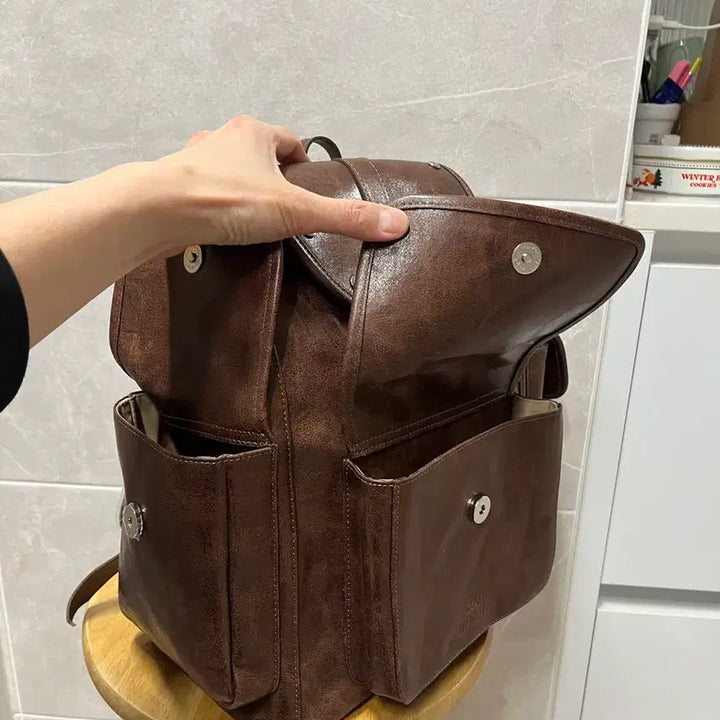 [BUNJANG] Sand Museum Studded Pocket Backpack / (땡처리)샌드뮤지엄 스터드 포켓백팩
