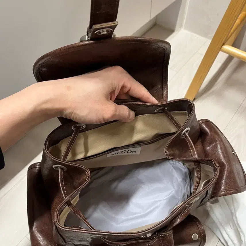 [BUNJANG] Sand Museum Studded Pocket Backpack / (땡처리)샌드뮤지엄 스터드 포켓백팩