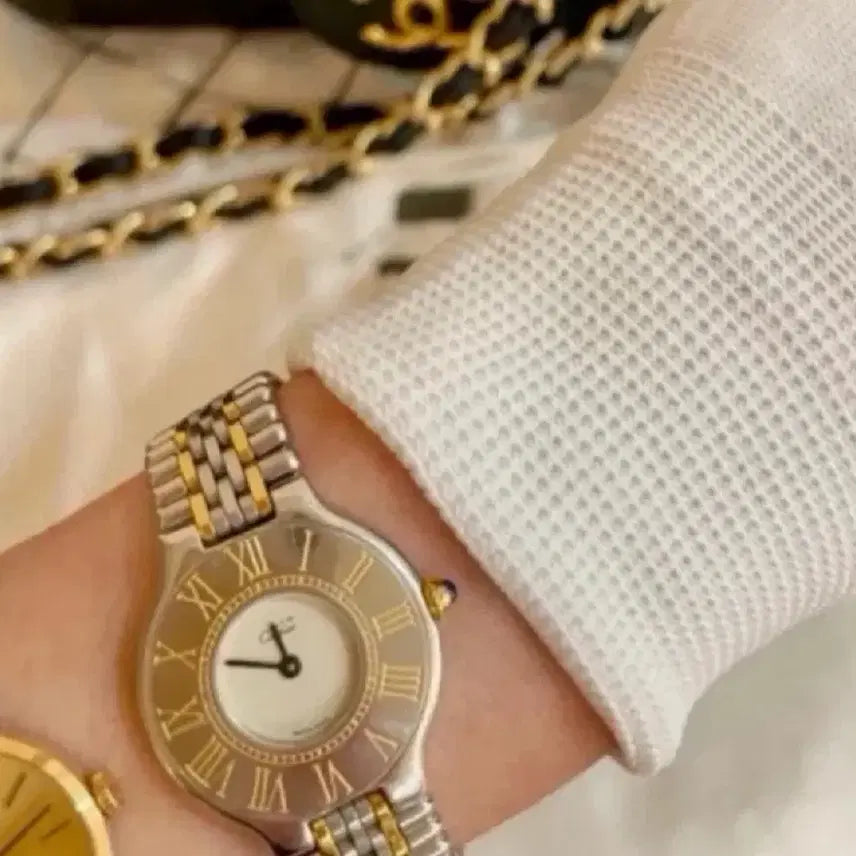 [BUNJANG] Cartier Must de Cartier 18k Dress Watch / 까르띠에 Must de Cartier 18k 여성용 드레스 워치