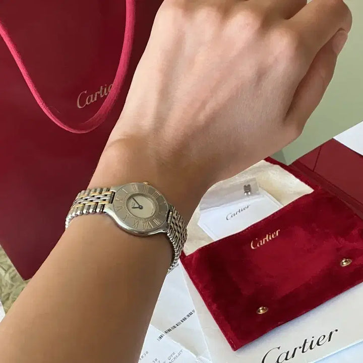 [BUNJANG] Cartier Must de Cartier 18k Dress Watch / 까르띠에 Must de Cartier 18k 여성용 드레스 워치