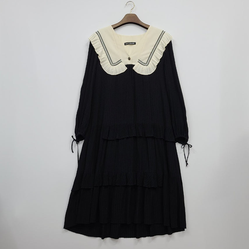[SOLD OUT] 럭키슈에뜨/36/2021ss/세일러카라 원피스/앨리스/6913