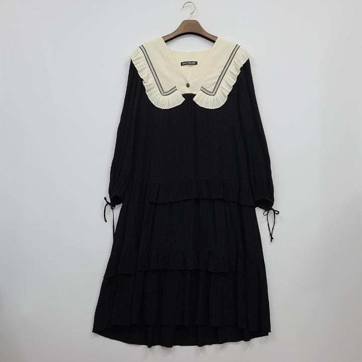 [SOLD OUT] 럭키슈에뜨/36/2021ss/세일러카라 원피스/앨리스/6913