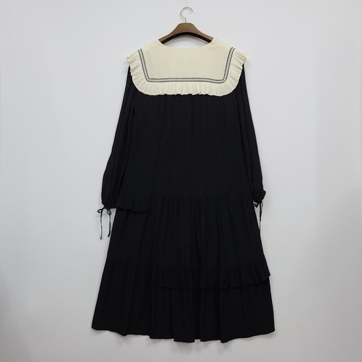 [SOLD OUT] 럭키슈에뜨/36/2021ss/세일러카라 원피스/앨리스/6913