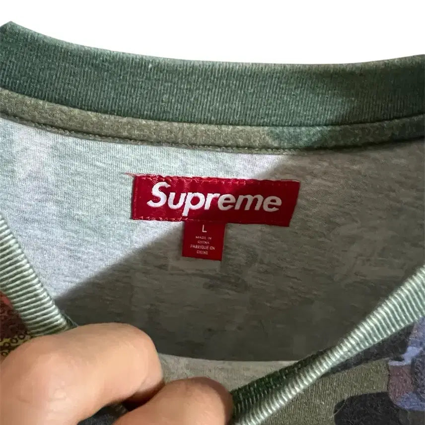 [BUNJANG] Supreme Walkie Talkie Camo Short Sleeve T-shirt / [L]슈프림 워키토키 카모 반팔 티셔츠