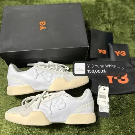 [BUNJANG] Y-3 Yunu White Ecru Tint Sneakers / Y-3 유누 화이트 에크루 틴트 스니커즈