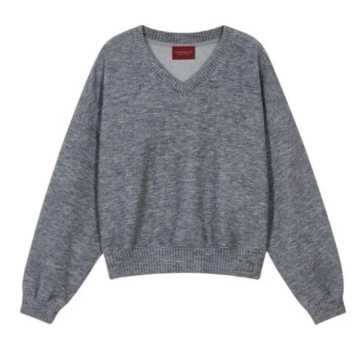 [BUNJANG] DIANA Gray Sweatshirt / 샤무스 DIANA 스웻셔츠 스웨터 그레이컬러