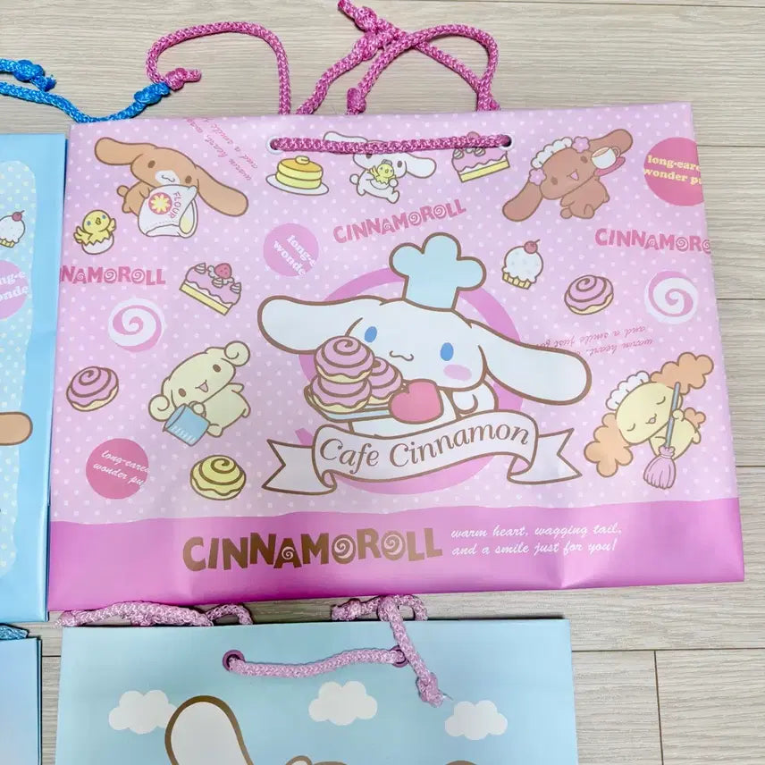 [BUNJANG] Sanrio Cinnamoroll Friends Mocha Chiffon Cappuccino Espresso Milk Shopping Bag / 고전문구 고전 시나모롤 프렌즈 모카 쉬폰 카푸치노 에스프레소 밀크 쇼핑백