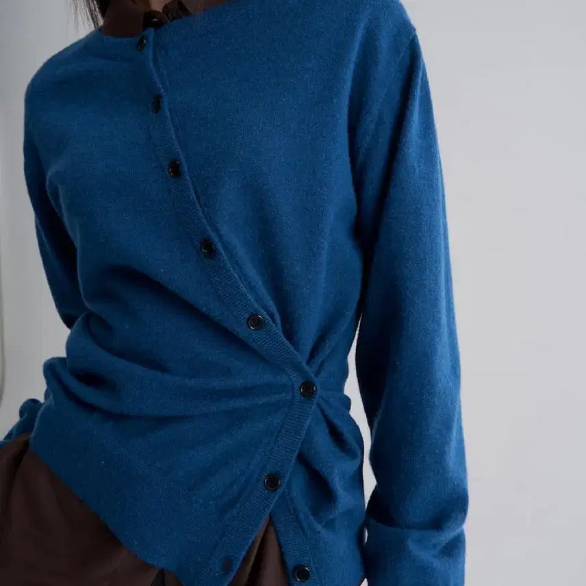 [BUNJANG] 8Seconds Blue Asymmetric Cardigan / 에잇세컨즈 언밸런스 가디건 블루